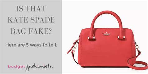 how to spot fake kate spade bag|original kate spade bag.